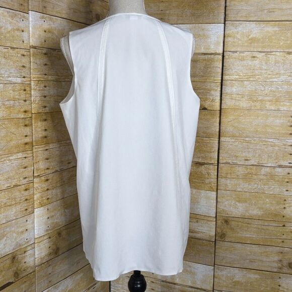 ATHLETA ZEPHYR REFIND TRAVEL WORK EVERYDAY WEAR VERSATILE LINEN LIKE TANK LARGE - Picture 6 of 6